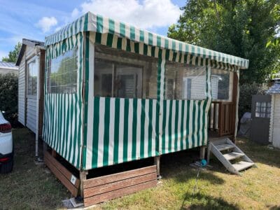 Terrasse mobil home occasion 4,50 x 2,50 m – Couverte fermée