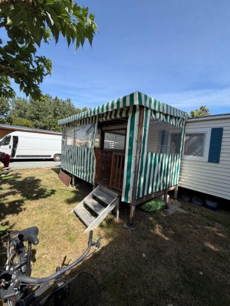 Terrasse mobil home occasion 4,50 x 2,50 m – Couverte fermée