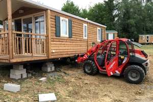 Installation et calage d’un mobil-home sur son emplacement