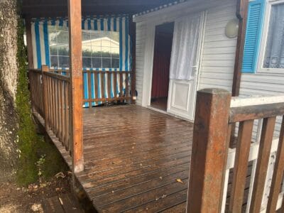 Terrasse mobil home occasion 4,50 x 2,50 m – Joue gauche