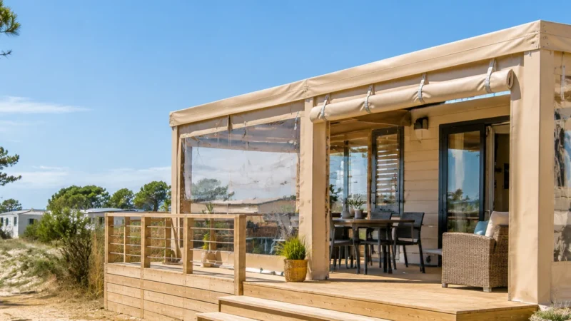 choisir une bâche terrasse mobil home sur l’île d’Oléron