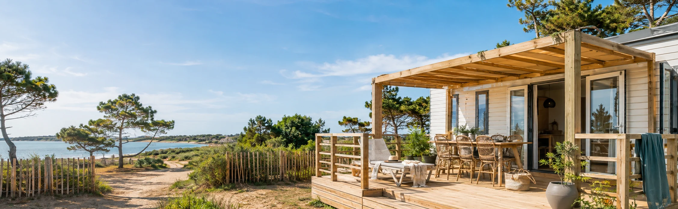 choisir une terrasse pour mobil home sur l’île d’Oléron