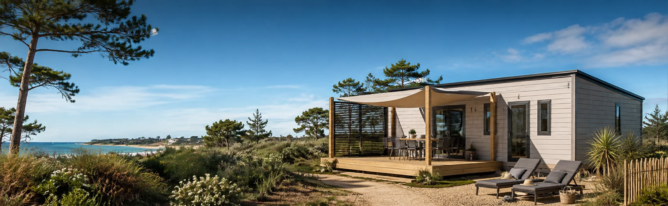 Peut-on installer un mobil home sur un terrain privé ? 1 mobil home sur terrain privé à l’île d’Oléron