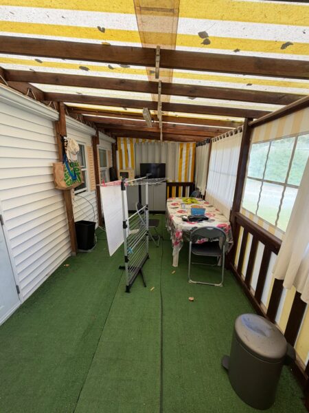 Terrasse Occasion 6 x 2.50m couverte, fermée