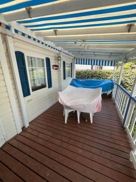 Terrasse occasion couverte fermée 7.50 X 2.50M
