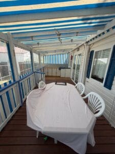 Terrasse occasion couverte fermée 7.50 X 2.50M