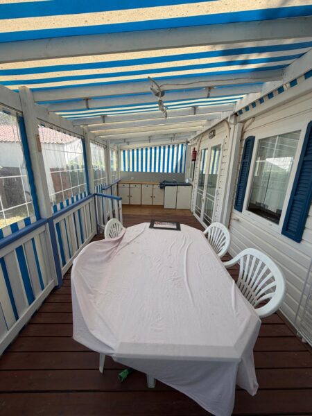 Terrasse occasion couverte fermée 7.50 X 2.50M